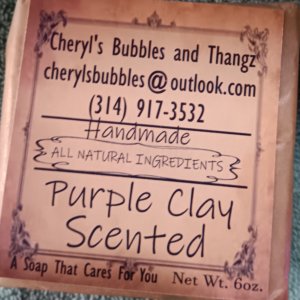 SCENTED PURPLE CLAY BAR SOAP