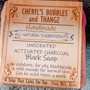 UNSCENTED BLACK/ACTIVATED CHARCOAL BAR SOAP
